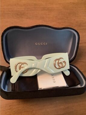 Gucci Mint Green Women’s GG Logo Sunglasses